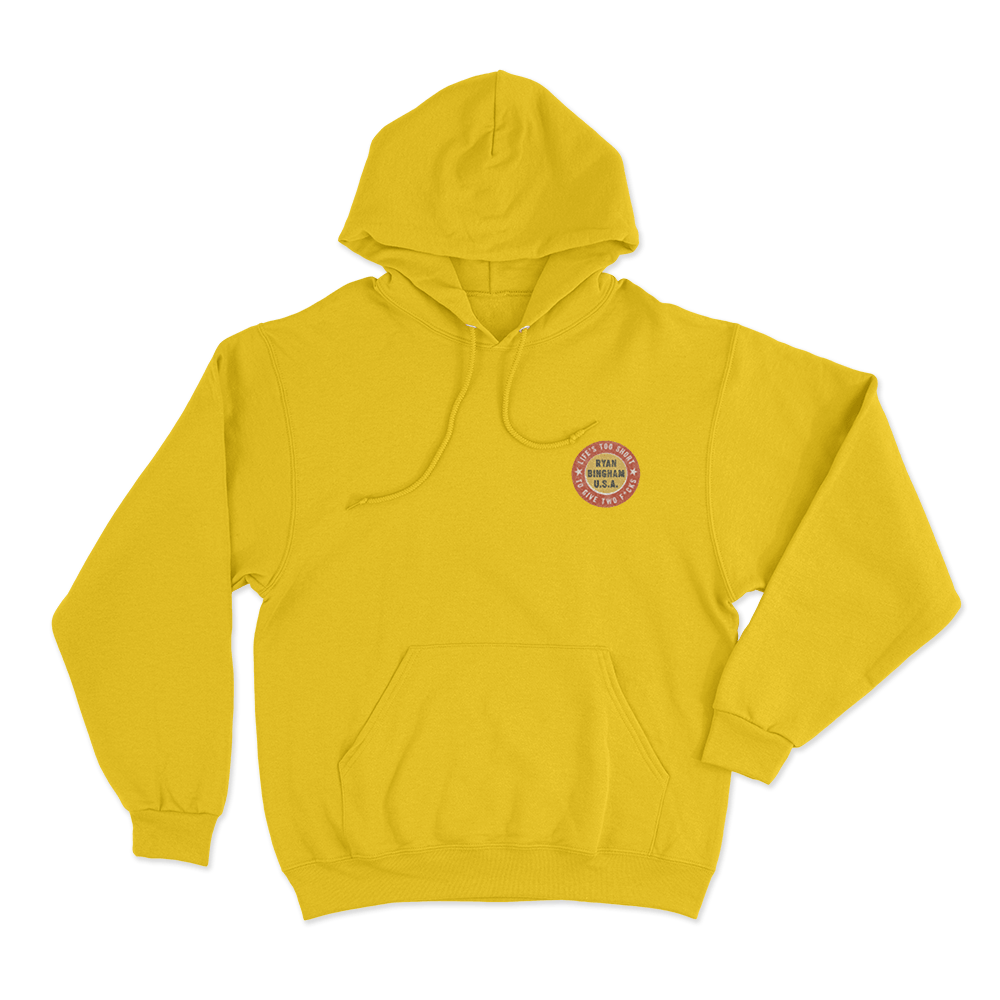 Life's Too Short Unisex Hoodie Yellow Lifes Too Short Unisex Hoodie Yellow