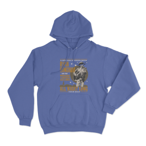 Ryan Bingham 2025 All Night Tour Unisex Hoodie Blue
