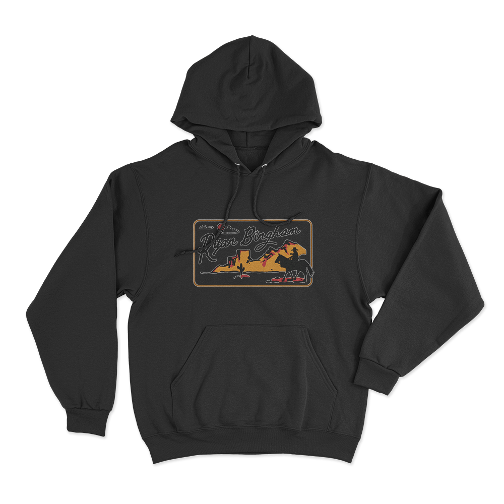 Ryan Bingham Desert Cowboy Unisex Hoodie Black Ryan Bingham Desert Cowboy Unisex Hoodie Black