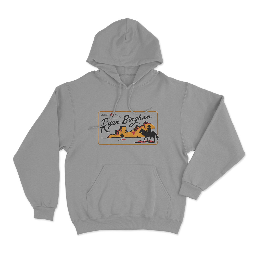 Ryan Bingham Desert Cowboy Unisex Hoodie Grey Ryan Bingham Desert Cowboy Unisex Hoodie Grey