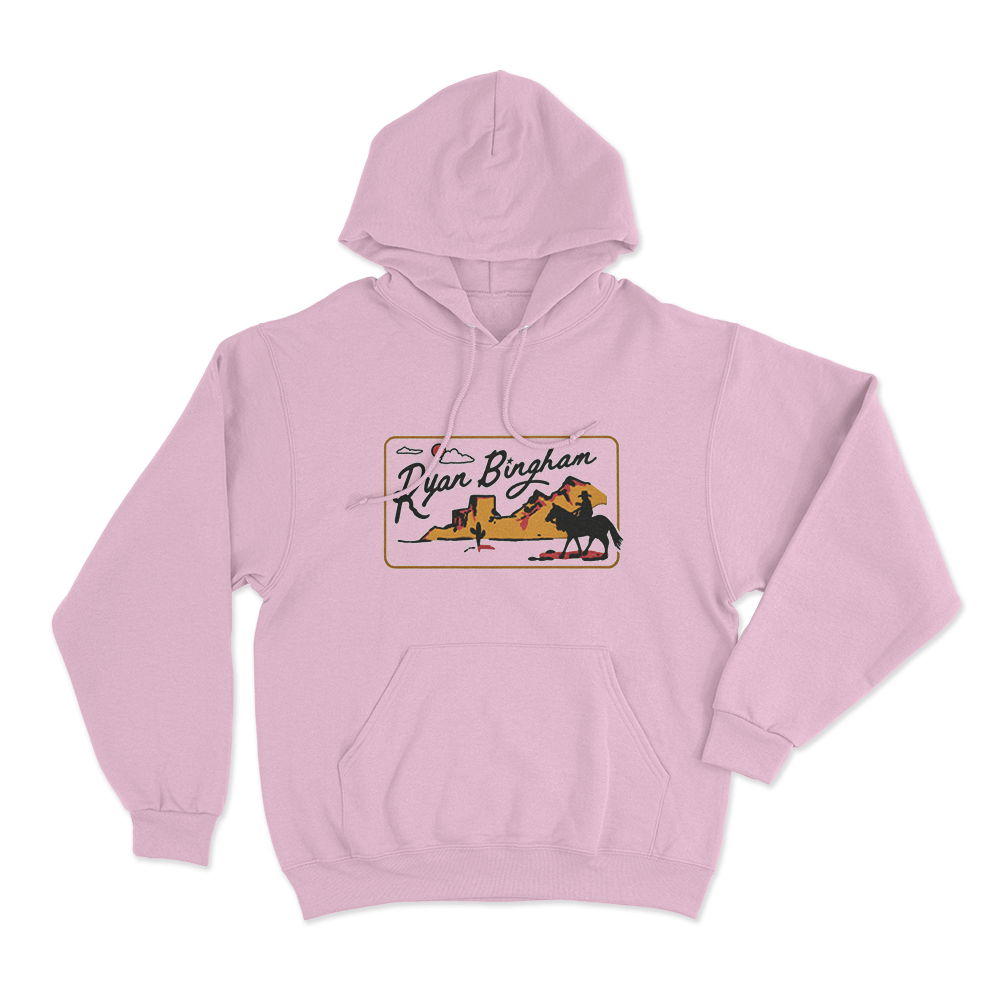 Ryan Bingham Desert Cowboy Unisex Hoodie Pink Ryan Bingham Desert Cowboy Unisex Hoodie Pink