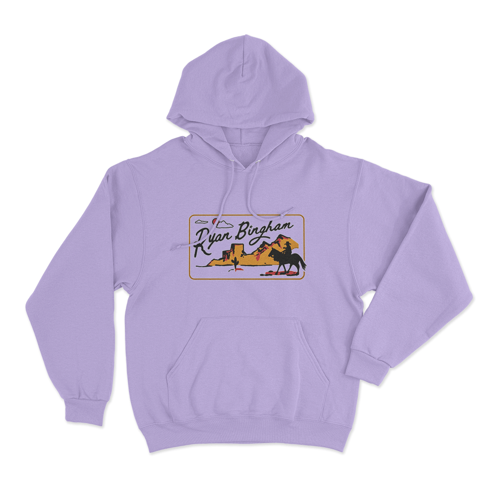 Ryan Bingham Desert Cowboy Unisex Hoodie Purple Ryan Bingham Desert Cowboy Unisex Hoodie Purple