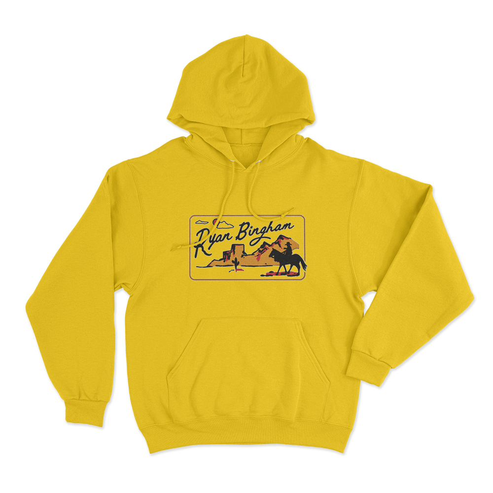 Ryan Bingham Desert Cowboy Unisex Hoodie Yellow Ryan Bingham Desert Cowboy Unisex Hoodie Yellow