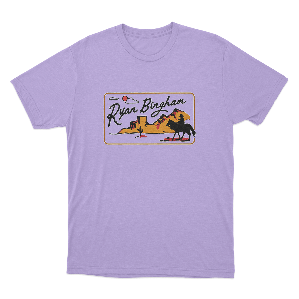 Ryan Bingham Desert Cowboy Unisex T Shirt Purple Ryan Bingham Desert Cowboy Unisex T Shirt Purple