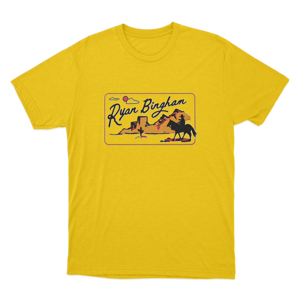 Ryan Bingham Desert Cowboy Unisex T Shirt Yellow Ryan Bingham Desert Cowboy Unisex T Shirt Yellow