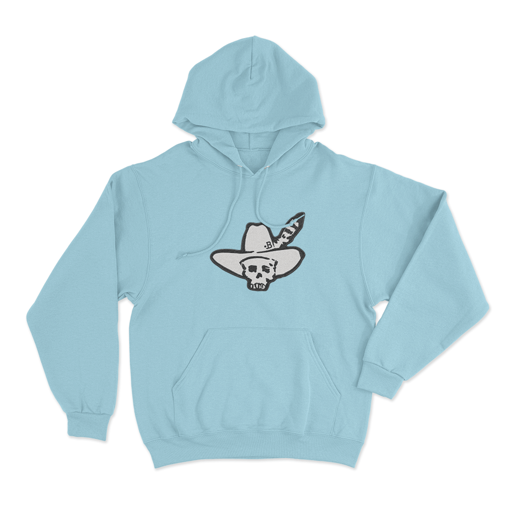 Ryan Bingham Logo Unisex Hoodie Sky Blue Ryan Bingham Logo Unisex Hoodie Sky Blue