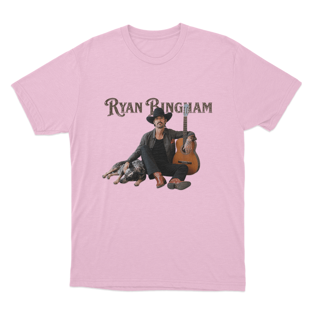Ryan Bingham Portrait Unisex T Shirt Pink Ryan Bingham Portrait Unisex T Shirt Pink