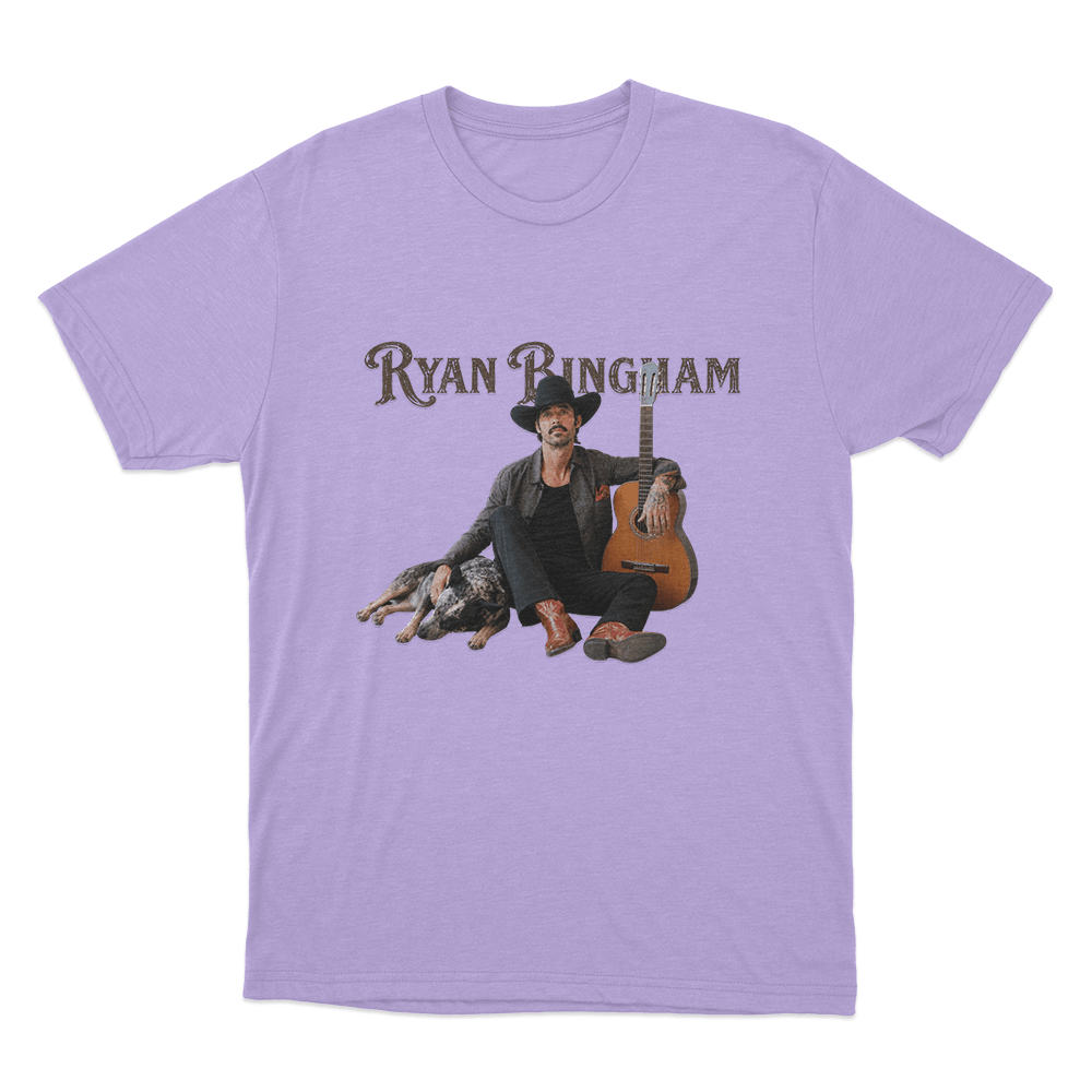 Ryan Bingham Portrait Unisex T Shirt Purple Ryan Bingham Portrait Unisex T Shirt Purple