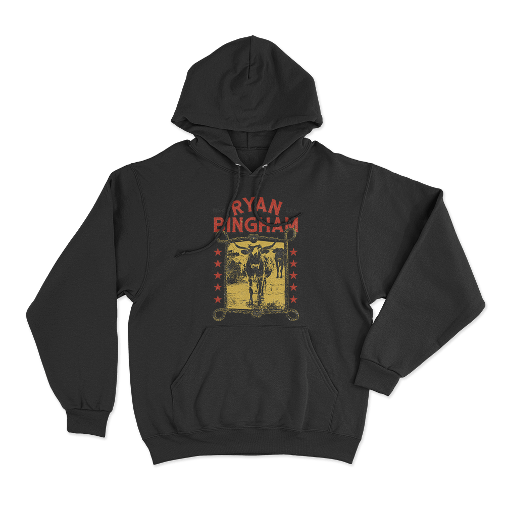 Ryan Bingham Texas Longhorn Unisex Hoodie Black Ryan Bingham Texas Longhorn Unisex Hoodie Black