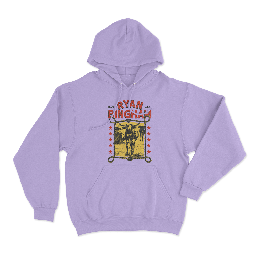 Ryan Bingham Texas Longhorn Unisex Hoodie Purple Ryan Bingham Texas Longhorn Unisex Hoodie Purple