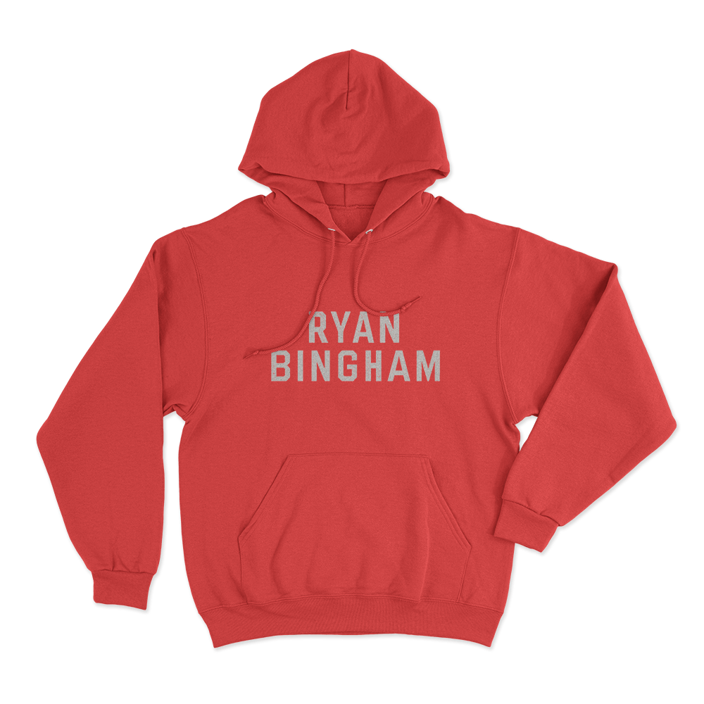 Ryan Bingham Unisex Hoodie Red Ryan Bingham Unisex Hoodie Red