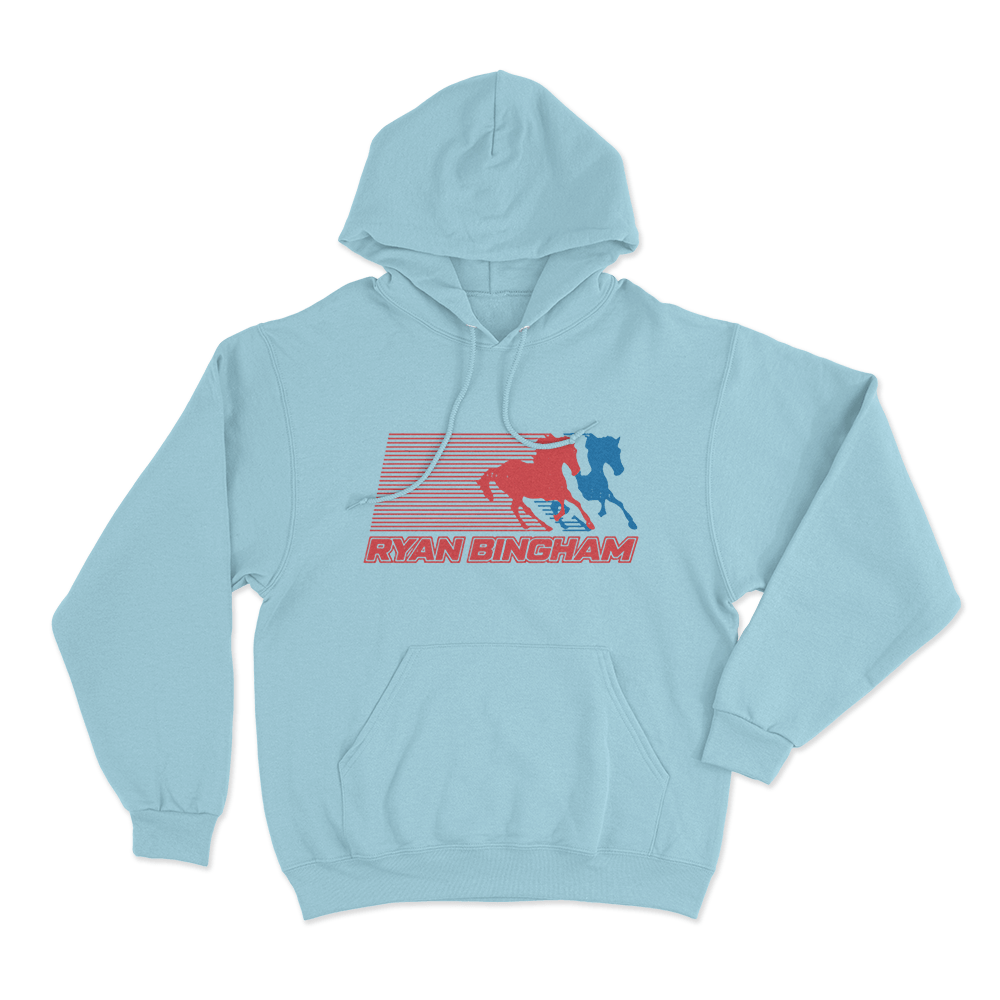 Wild Horses Unisexx Hoodie Sky Blue Wild Horses Unisexx Hoodie Sky Blue