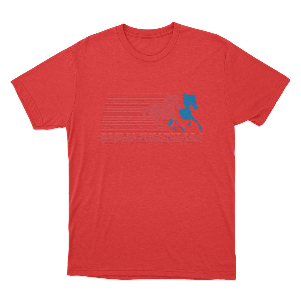 Wild Horses Unisexx T Shirt Red Wild Horses Unisexx T Shirt Red